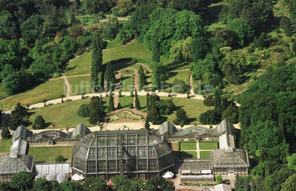 Berlin - Zehlendorf - Dahlem von oben - Botanischer Garten in Berlin.