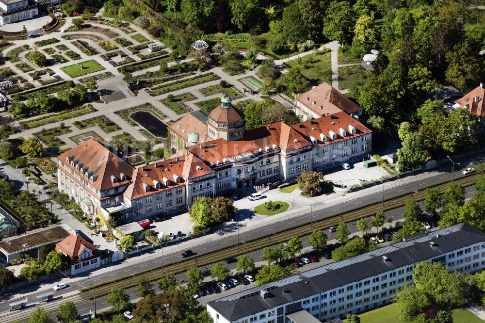 Munchen Aus Der Vogelperspektive Botanischer Garten In Munchen Nymphenburg Im Bundesland Bayern