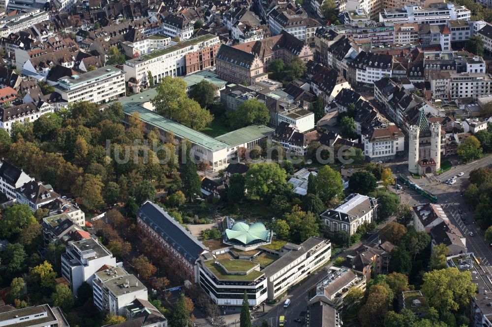 Luftbild Basel - Botanischer Garten der Universität in Basel in der Schweiz