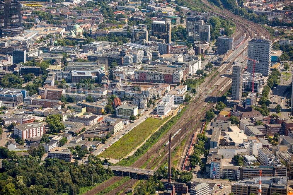 Luftbild Essen - Brach- und Baufläche Hachestrasse in Essen im Bundesland Nordrhein-Westfalen