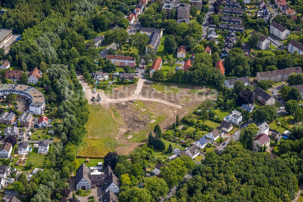 Luftaufnahme Dortmund - Brachfläche im Ortsteil Menglinghausen in Dortmund im Bundesland Nordrhein-Westfalen, Deutschland