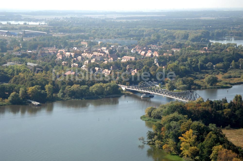 Luftaufnahme Brandenburg OT Kirchmöser - Brandenburg an der Havel OT Kirchmöser mit Seegartenbrücke