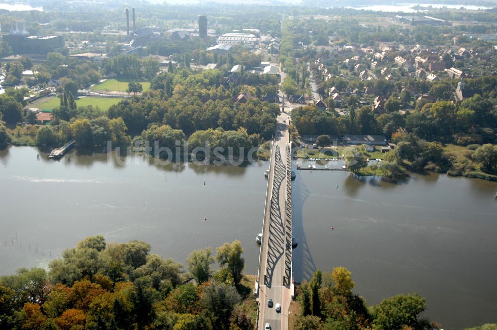 Luftbild Brandenburg OT Kirchmöser - Brandenburg an der Havel OT Kirchmöser mit Seegartenbrücke