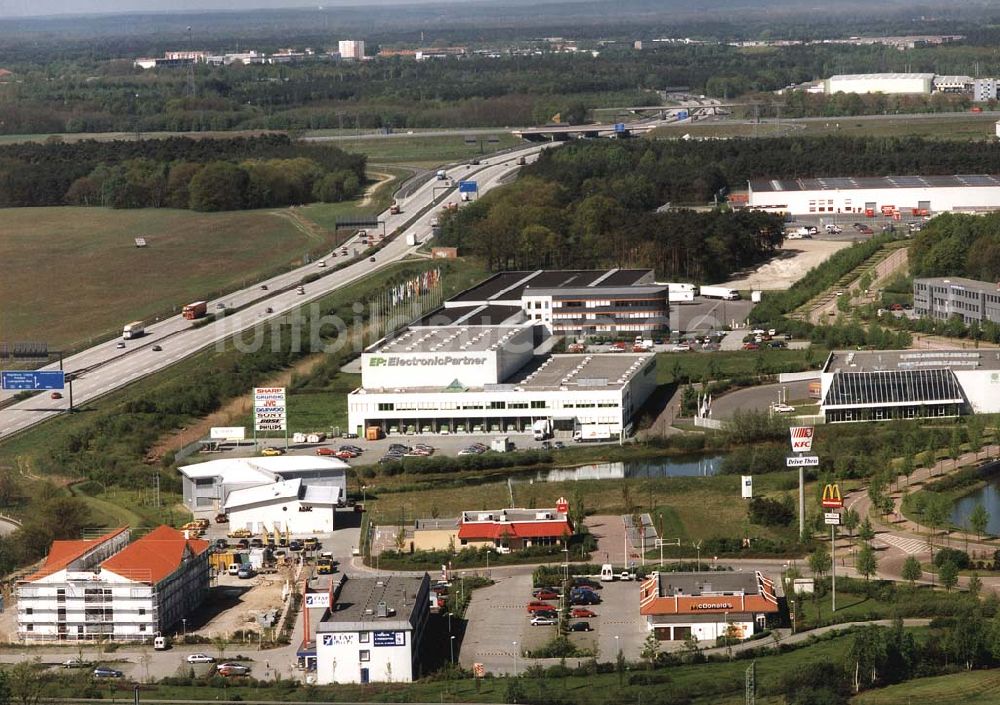 Genshagen von oben - Brandenburg-Park bei Genshagen am südlichen Berliner Ring.