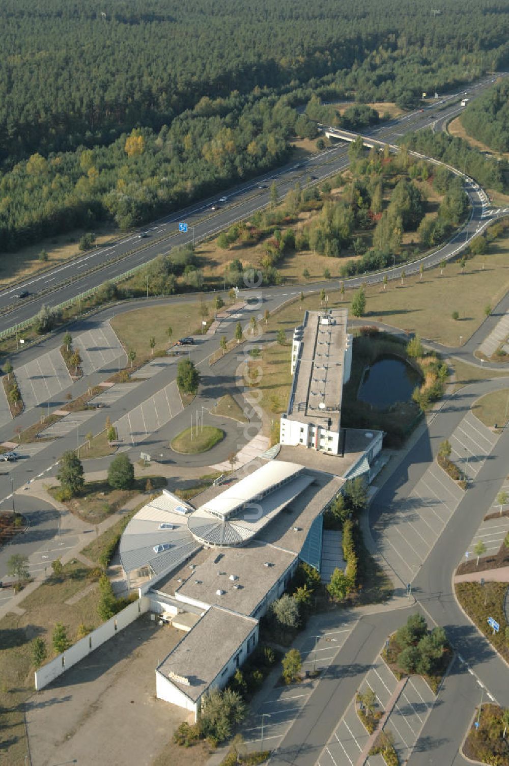 Luftaufnahme Stolpe - Brandenburgisches Autobahnamt Stolpe an der Autobahn A 111