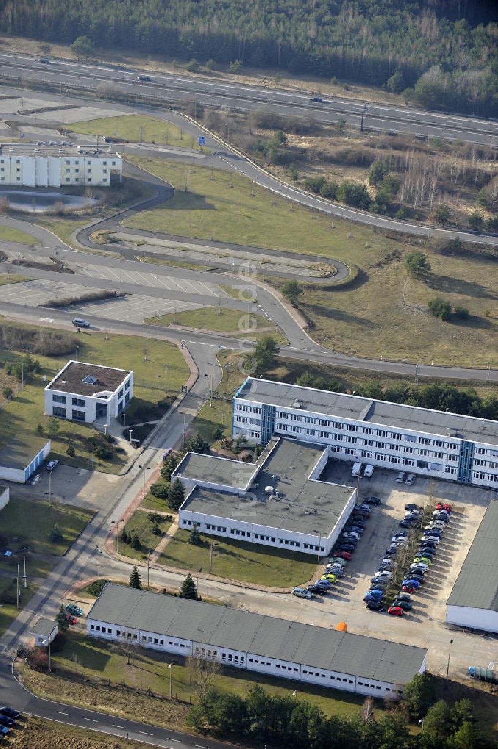 Luftbild STOLPE - Brandenburgisches Autobahnamt Stolpe an der Autobahn A 111