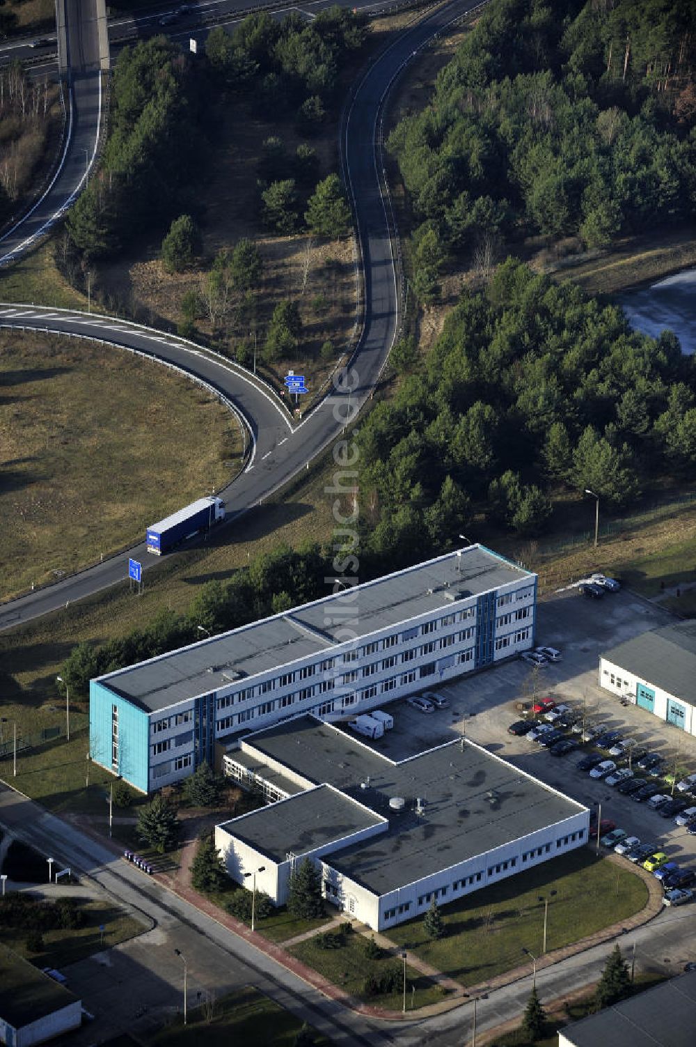 Luftbild STOLPE - Brandenburgisches Autobahnamt Stolpe an der Autobahn A 111