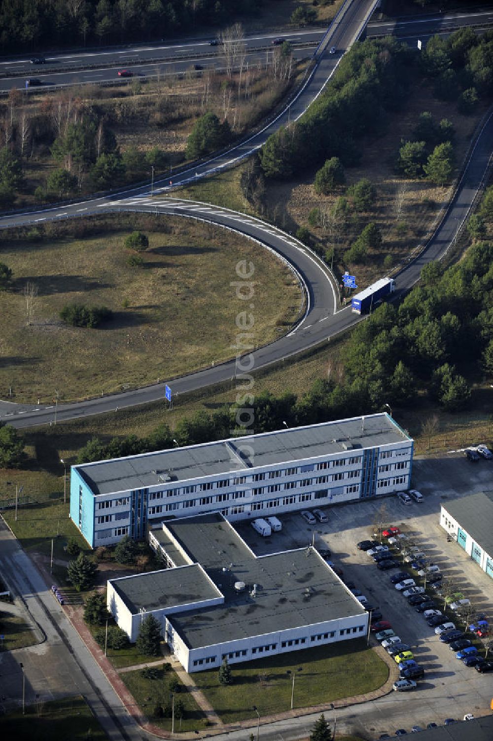 Luftaufnahme STOLPE - Brandenburgisches Autobahnamt Stolpe an der Autobahn A 111