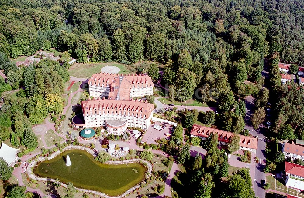 Luftaufnahme Wandlitz - Brandenburgklinik Berlin-Brandenburg an der Brandenburgallee im Ortsteil Waldsiedlung in Bernau im Bundesland Brandenburg, Deutschland