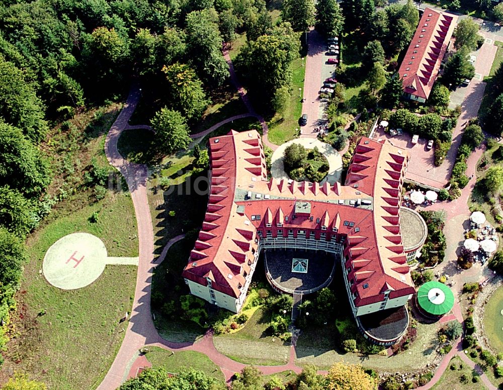 Luftaufnahme Wandlitz - Brandenburgklinik Berlin-Brandenburg an der Brandenburgallee im Ortsteil Waldsiedlung in Bernau im Bundesland Brandenburg, Deutschland