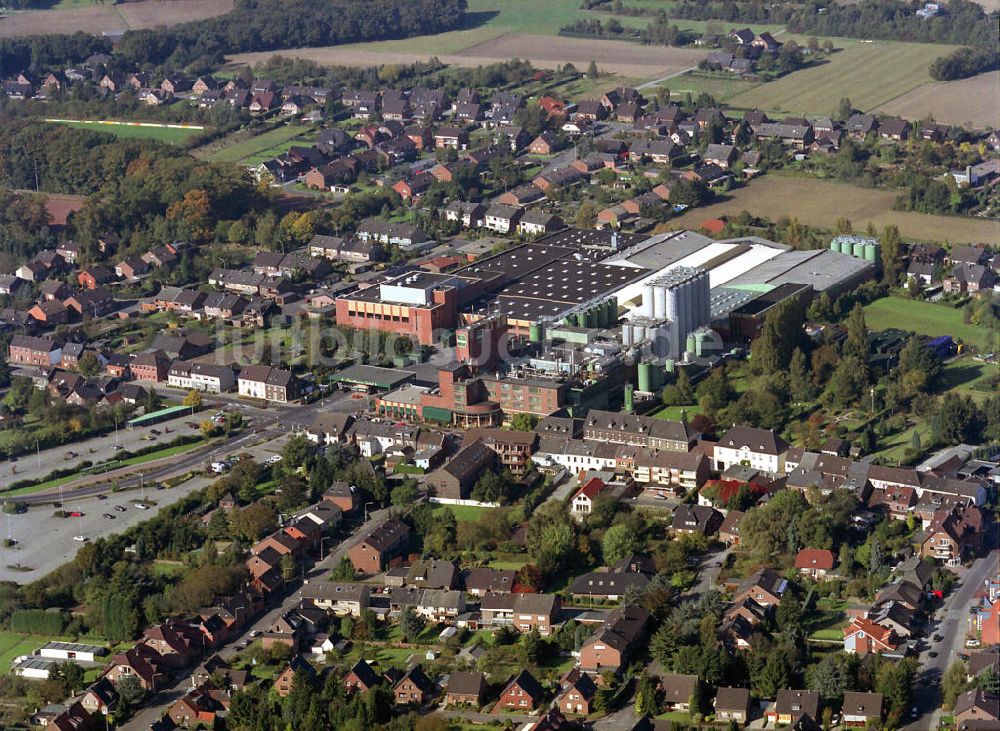 Issum aus der Vogelperspektive: Brauerei Diebels in Issum in Nordrhein-Westfalen