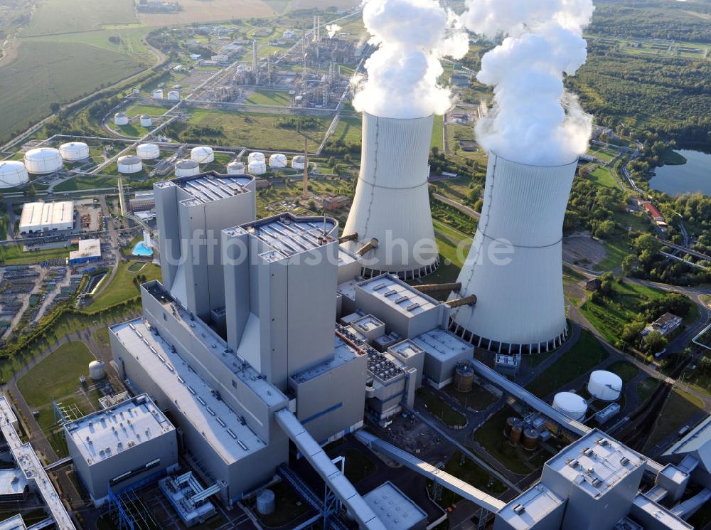 Lippendorf aus der Vogelperspektive: Braunkohle - Heizkraftwerk Lippendorf