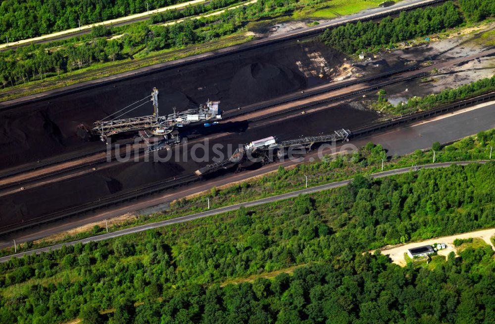 Luftaufnahme Niederzier - Braunkohle- Tagebau Hambach in Nordrhein-Westfalen