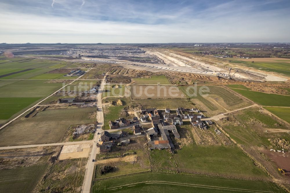 Luftaufnahme Inden - Braunkohle- Tagebau Inden in Nordrhein-Westfalen