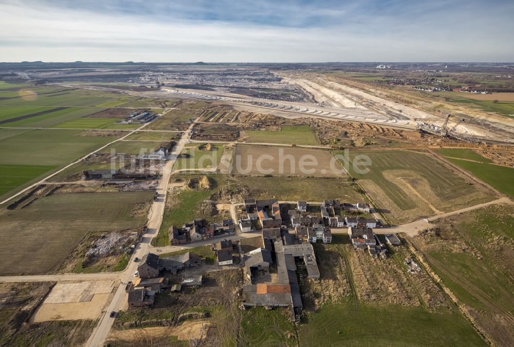 Inden von oben - Braunkohle- Tagebau Inden in Nordrhein-Westfalen