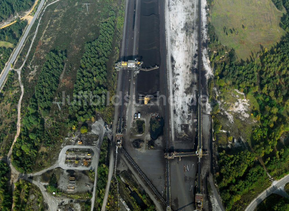 Luftaufnahme Klettwitz - Braunkohle- Tagebau Klettwitz in Brandenburg