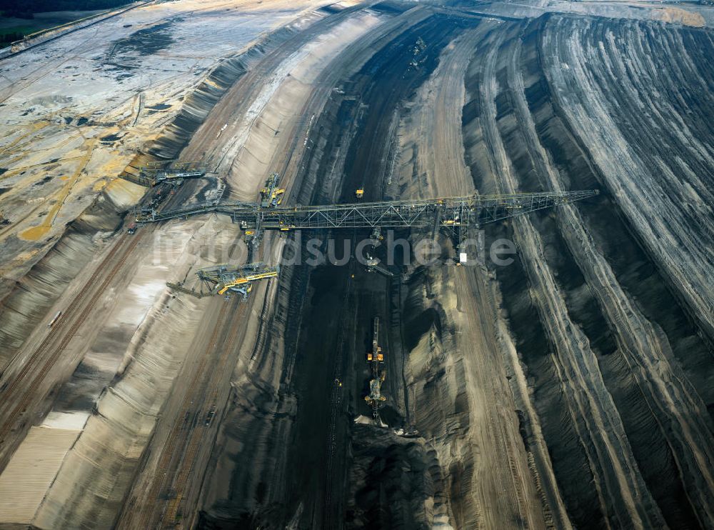 Luftaufnahme Klettwitz - Braunkohle- Tagebau Klettwitz in Brandenburg