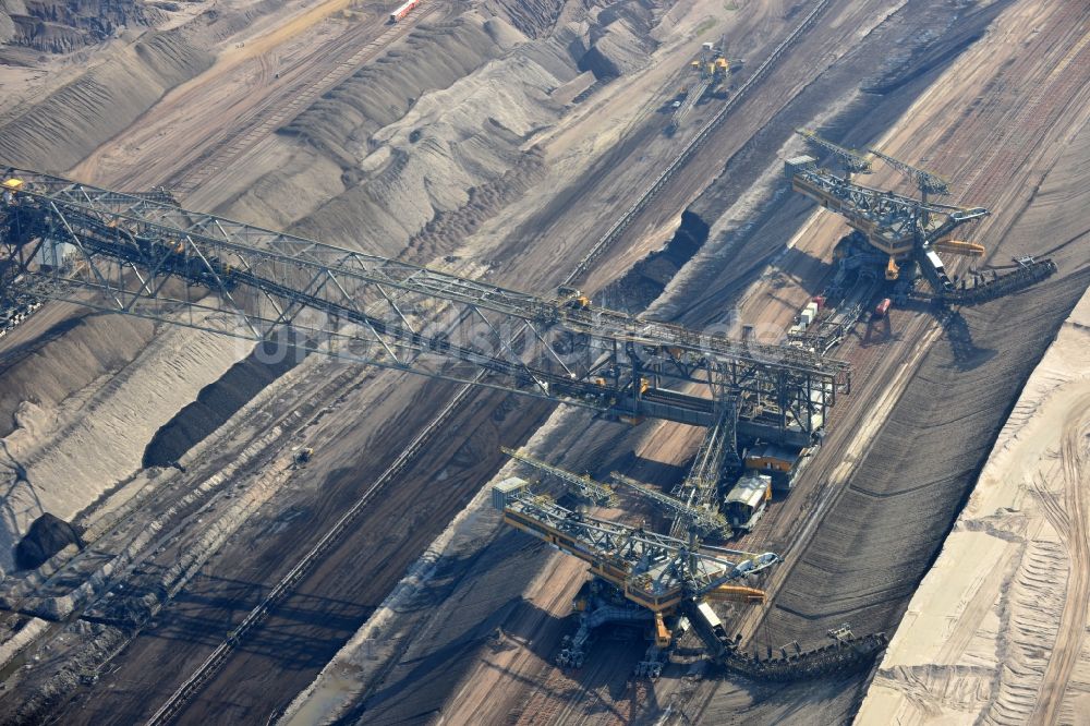 Luftbild Welzow - Braunkohle- Tagebau Welzow-Süd im Bundesland Brandenburg