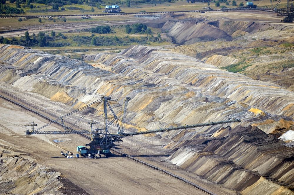 Luftaufnahme Bösau - Braunkohlebergbau Bösau im Bundesland Sachsen-Anhalt