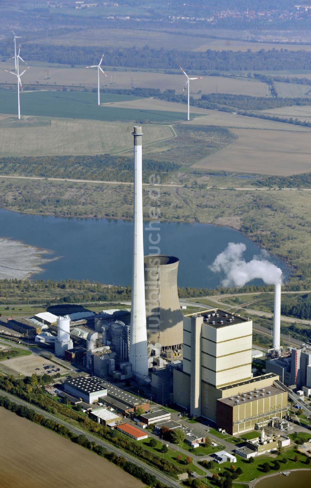 Luftbild Büddenstedt - Braunkohlekraftwerk Buschhaus bei Büddenstedt