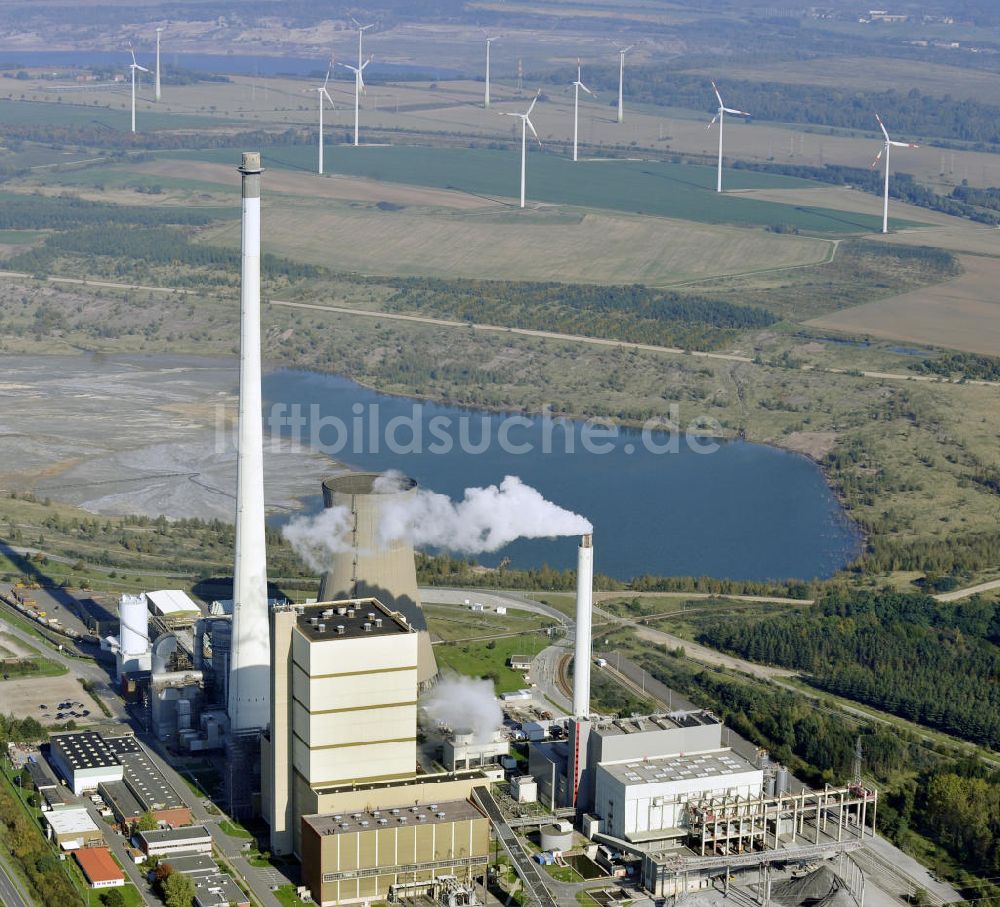 Luftbild Büddenstedt - Braunkohlekraftwerk Buschhaus bei Büddenstedt