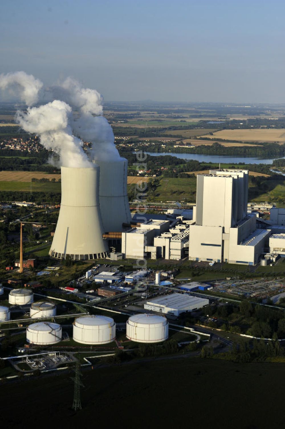 Luftaufnahme Lippendorf - Braunkohlekraftwerk Lippendorf in Lippendorf, Sachsen