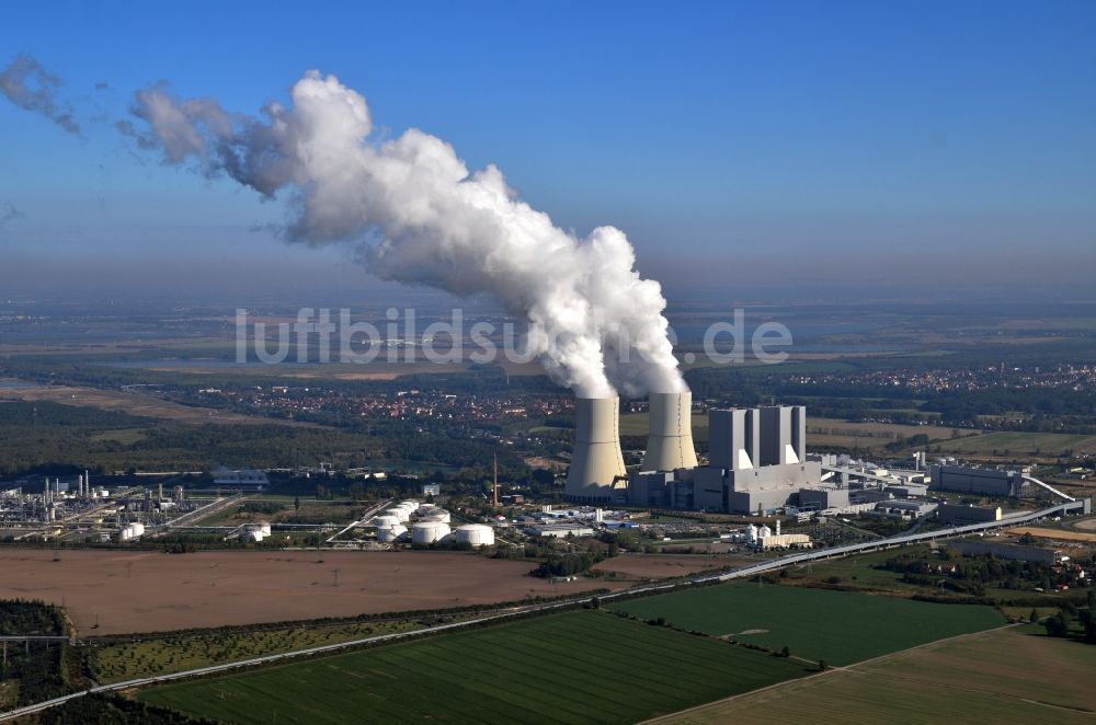 Luftaufnahme Lippendorf - Braunkohlekraftwerk Lippendorf in Lippendorf, Sachsen