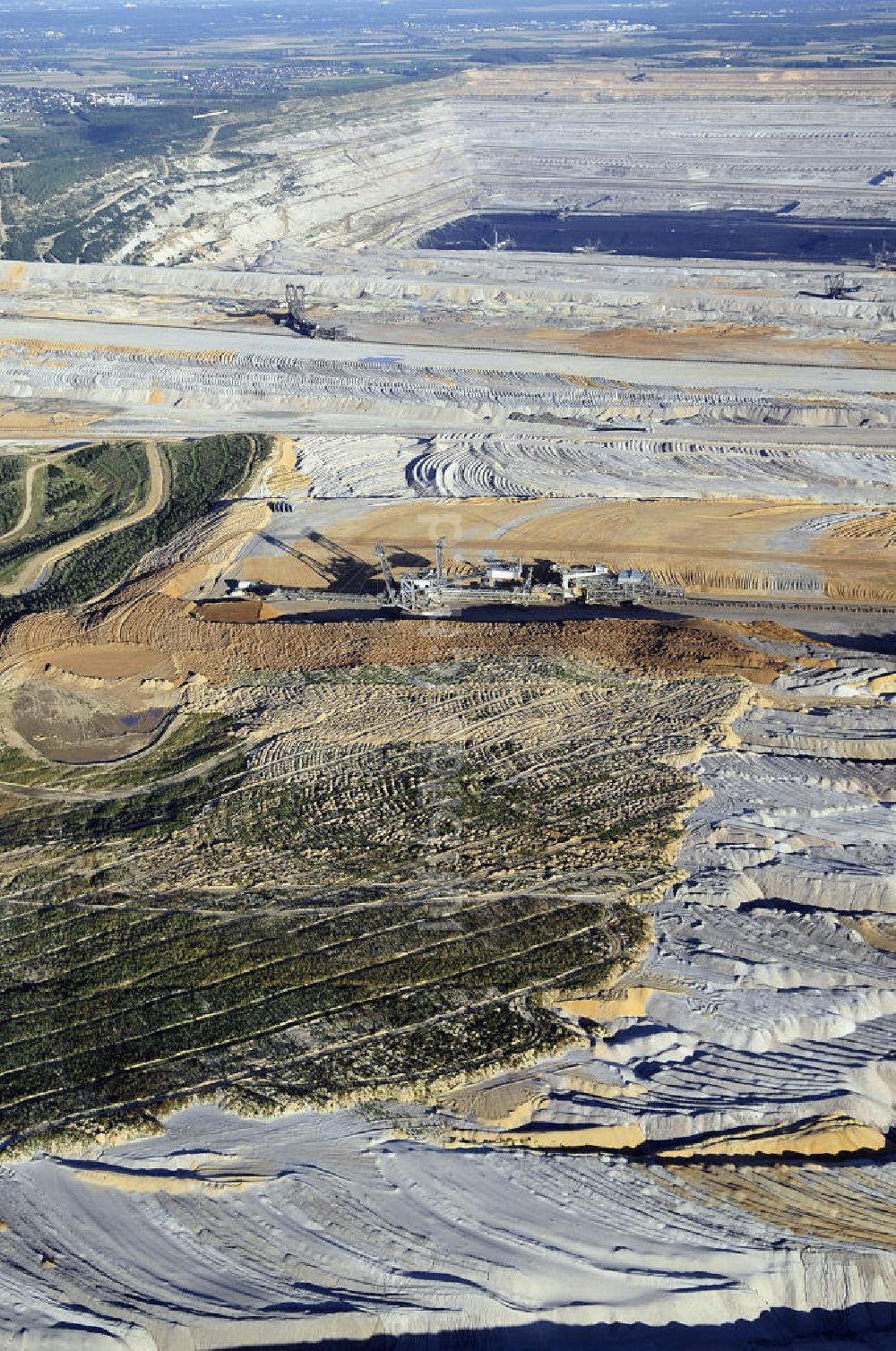 Niederzier aus der Vogelperspektive: Braunkohletagebau Hambach