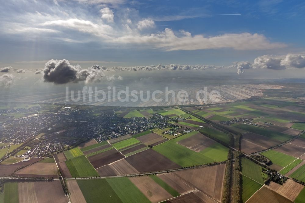 Luftbild Hambach - Braunkohletagebau Hambach der RWE Power AG im Bundesland Nordrhein-Westfalen