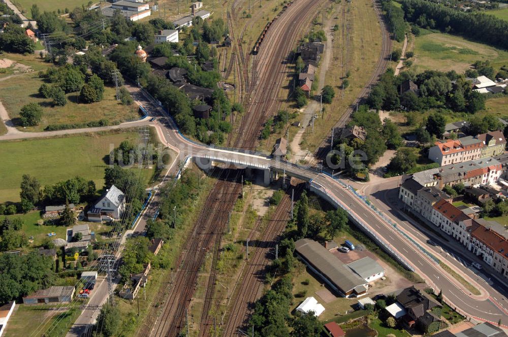 Luftbild 27.07.2009 - Brücke über Eisenbahnstrecke zwischen Meinsdorf und Roßlau