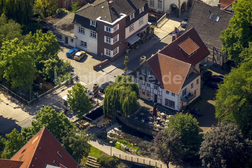 Luftaufnahme Rietberg - Brücke über die Ems in Rietberg im Bundesland Nordrhein-Westfalen