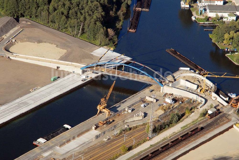 Königs Wusterhausen aus der Vogelperspektive: Brücke über den Nottekanal