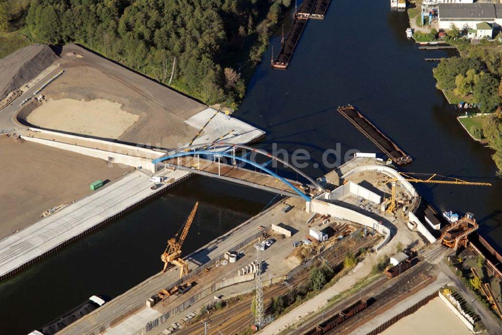 Luftbild Königs Wusterhausen - Brücke über den Nottekanal