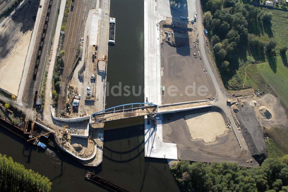 Luftbild Königs Wusterhausen - Brücke über den Nottekanal