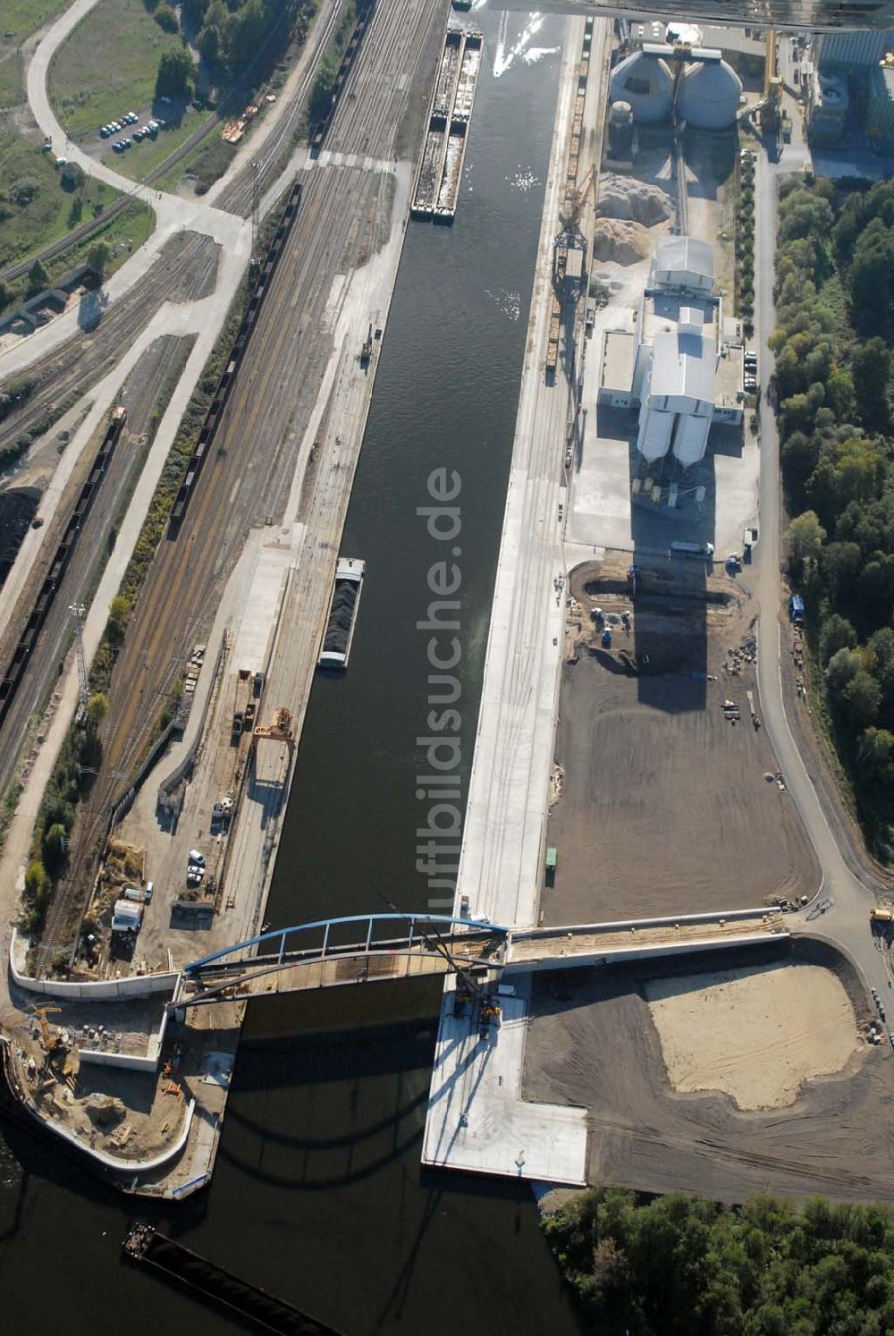 Königs Wusterhausen von oben - Brücke über den Nottekanal