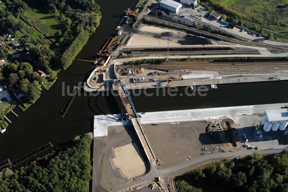 Königs Wusterhausen aus der Vogelperspektive: Brücke über den Nottekanal