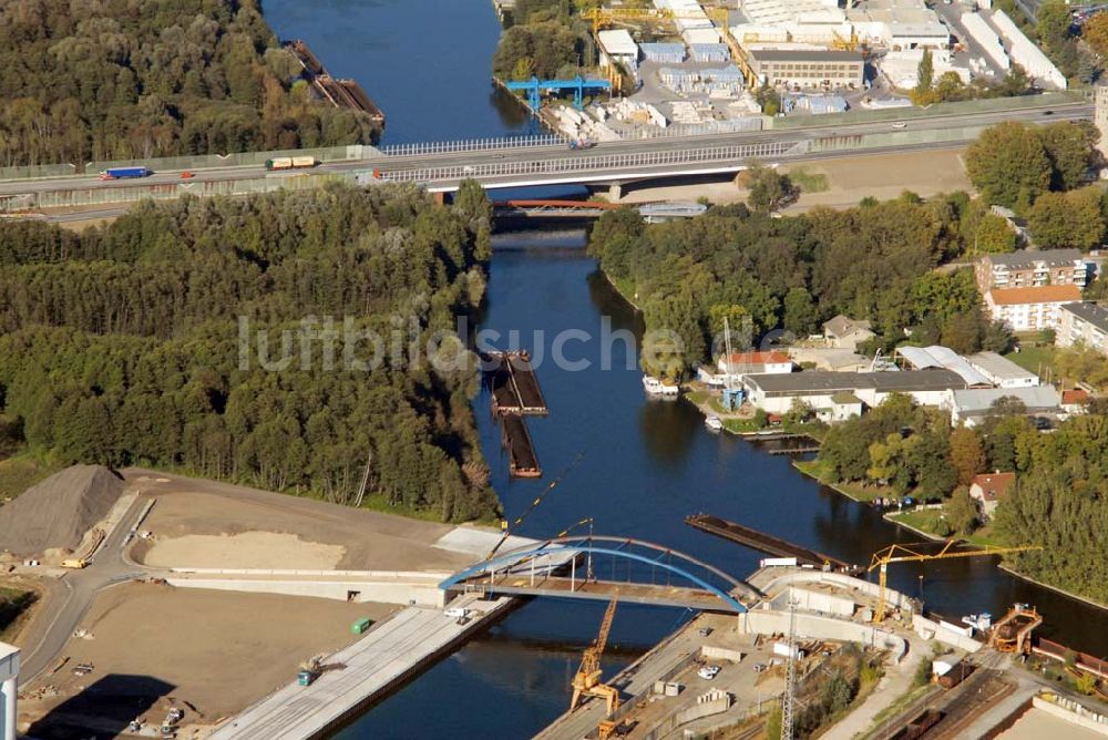 Königs Wusterhausen aus der Vogelperspektive: Brücke über den Nottekanal