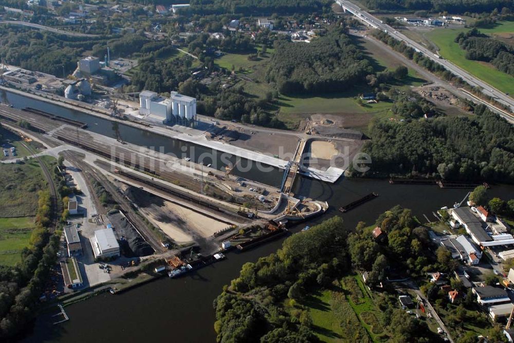 Königs Wusterhausen von oben - Brücke über den Nottekanal