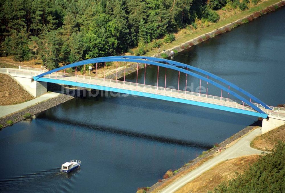 Luftbild Burg - Brücke Schartau-Detershagen