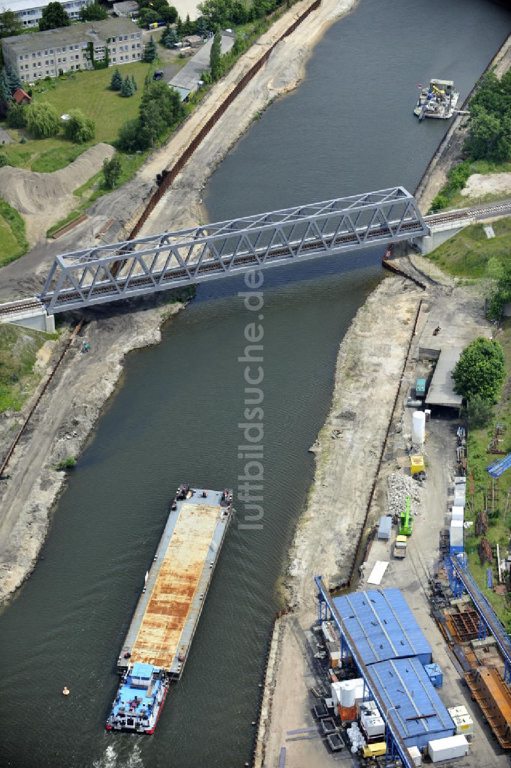 Luftbild Genthin - Brückenknoten Elbe-Havel-Kanal Genthin