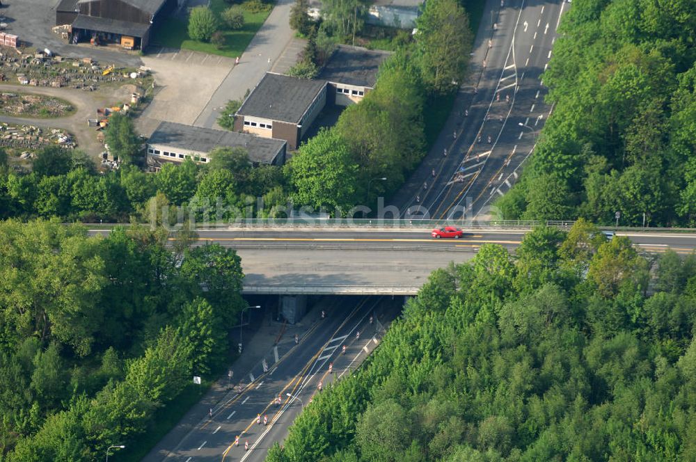 Goslar von oben - Brückenneubau an der Bundesfernstrasse B 6 / B241 Goslar