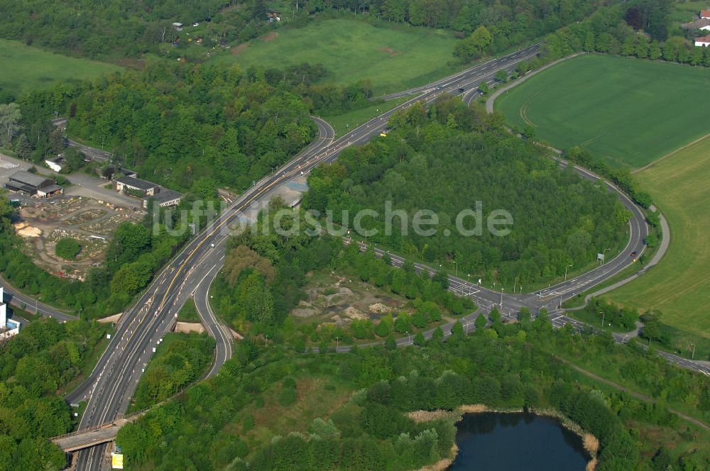 Goslar von oben - Brückenneubau an der Bundesfernstrasse B 6 / B241 Goslar