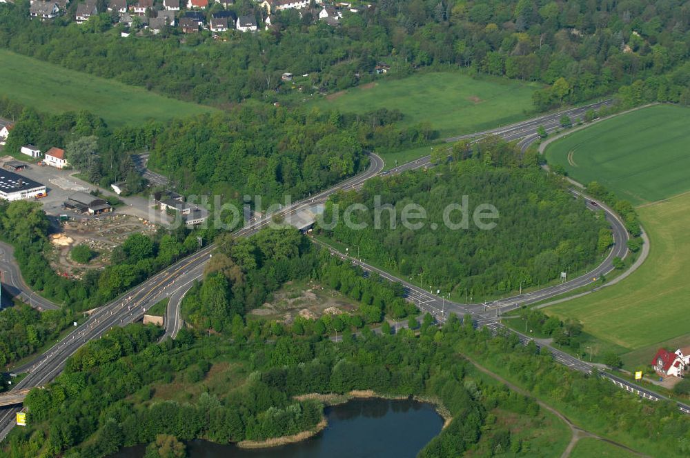 Goslar aus der Vogelperspektive: Brückenneubau an der Bundesfernstrasse B 6 / B241 Goslar