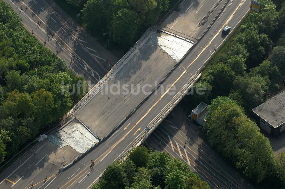 Luftaufnahme Goslar - Brückenneubau an der Bundesfernstrasse B 6 / B241 Goslar