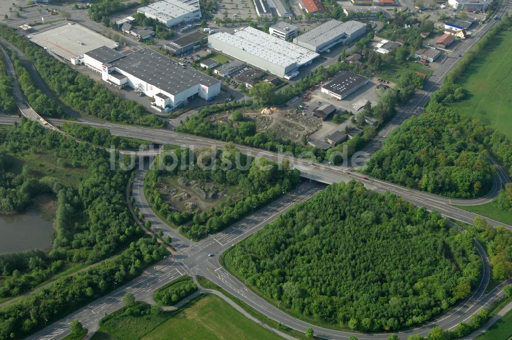 Luftbild Goslar - Brückenneubau an der Bundesfernstrasse B 6 / B241 Goslar