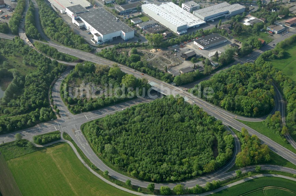 Luftaufnahme Goslar - Brückenneubau an der Bundesfernstrasse B 6 / B241 Goslar