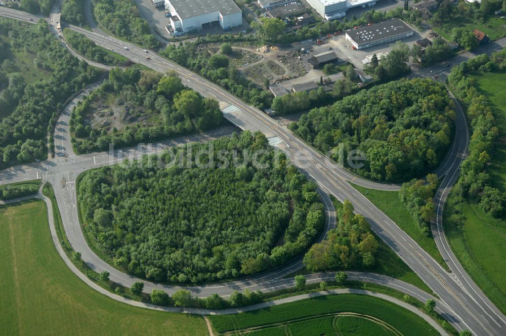 Goslar von oben - Brückenneubau an der Bundesfernstrasse B 6 / B241 Goslar