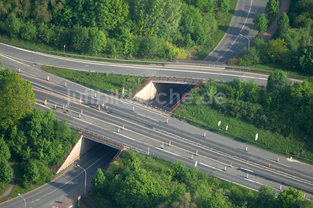 Luftaufnahme Goslar - Brückenneubau an der Bundesfernstrasse B 6 / B241 Goslar