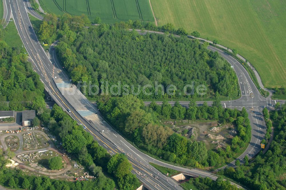 Goslar aus der Vogelperspektive: Brückenneubau an der Bundesfernstrasse B 6 / B241 Goslar