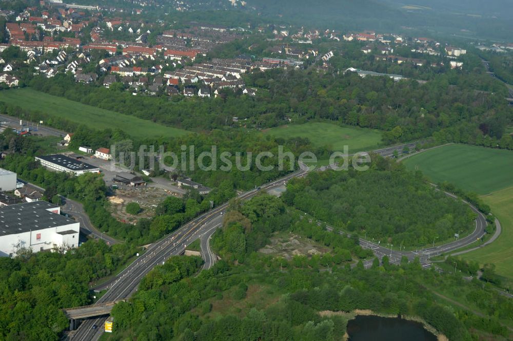 Luftbild Goslar - Brückenneubau an der Bundesfernstrasse B 6 / B241 Goslar